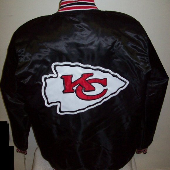 KANSAS CITY CHIEFS STARTER Snap Down Jacket BLACK - Picture 3 of 8